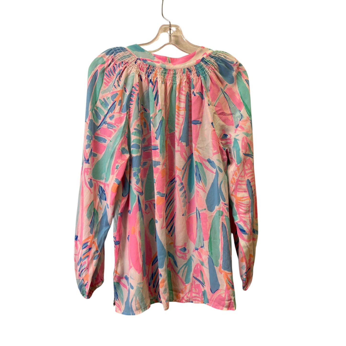 Top Ls Designer By Lilly Pulitzer In Blue & Pink, Size:L