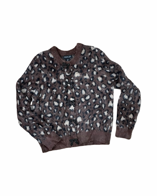 Sweater Cardigan By Rachel Zoe In Brown, Size:L