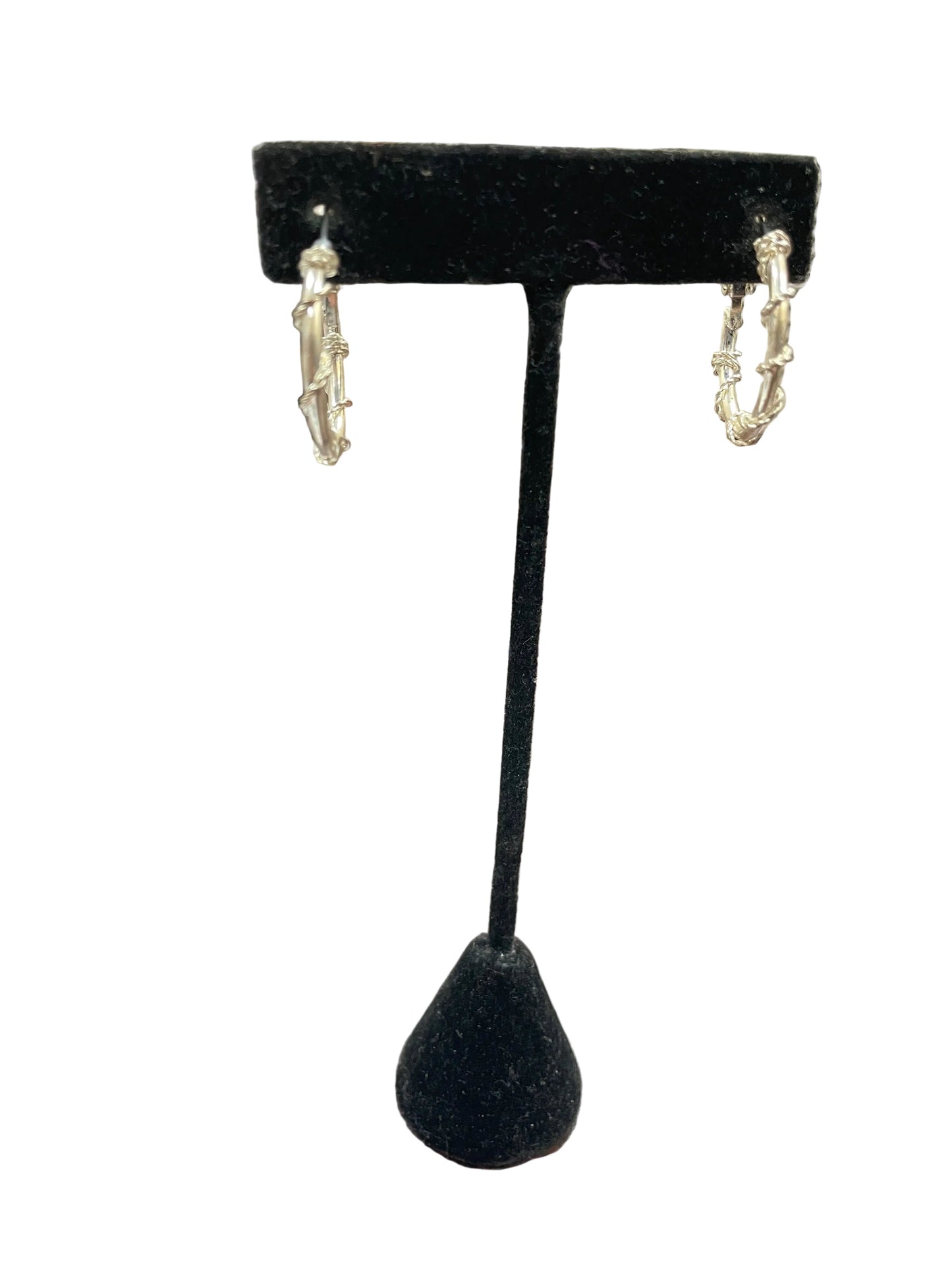 Earrings Hoop By Clothes Mentor In Silver