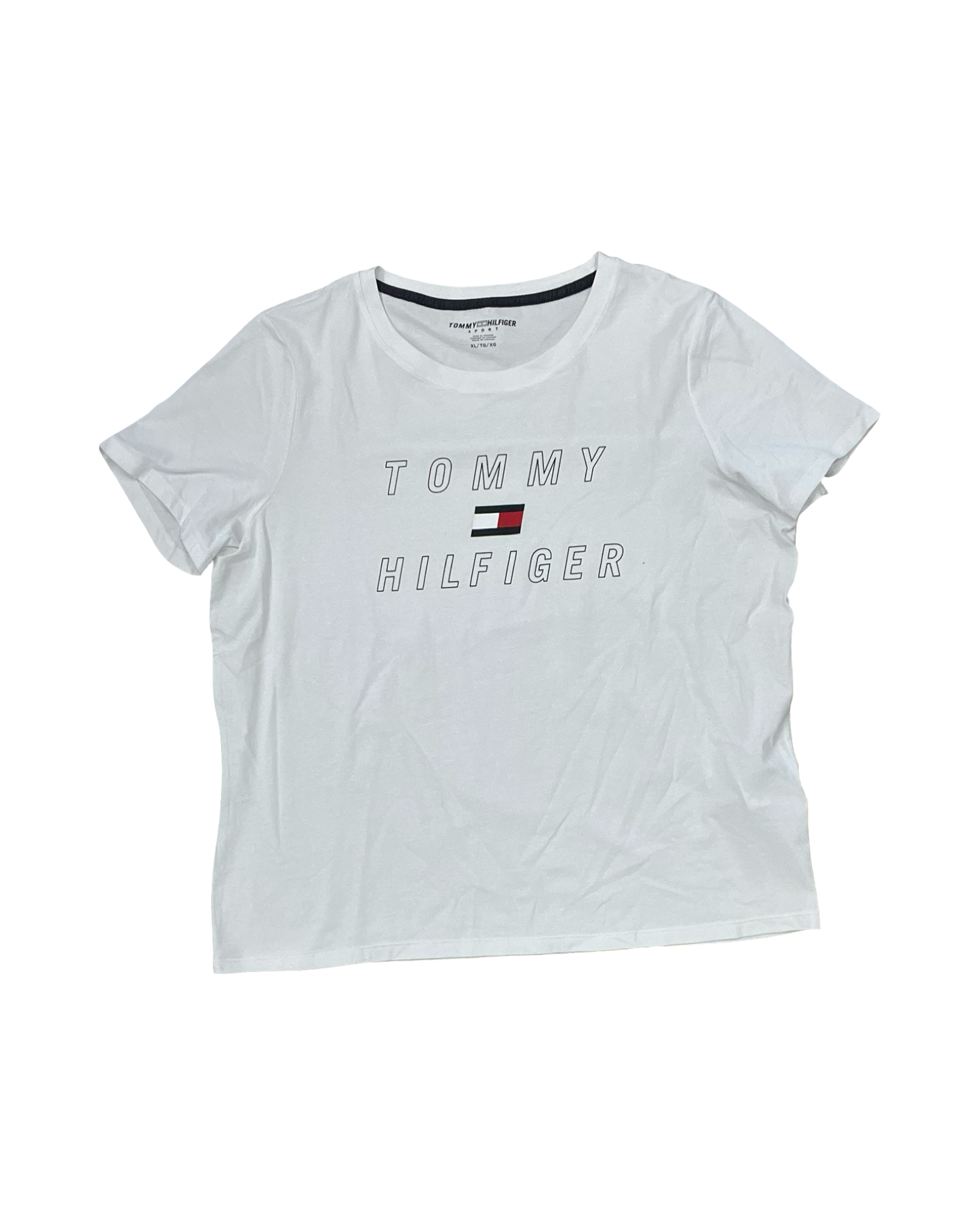 Top Ss By Tommy Hilfiger In White, Size:Xl