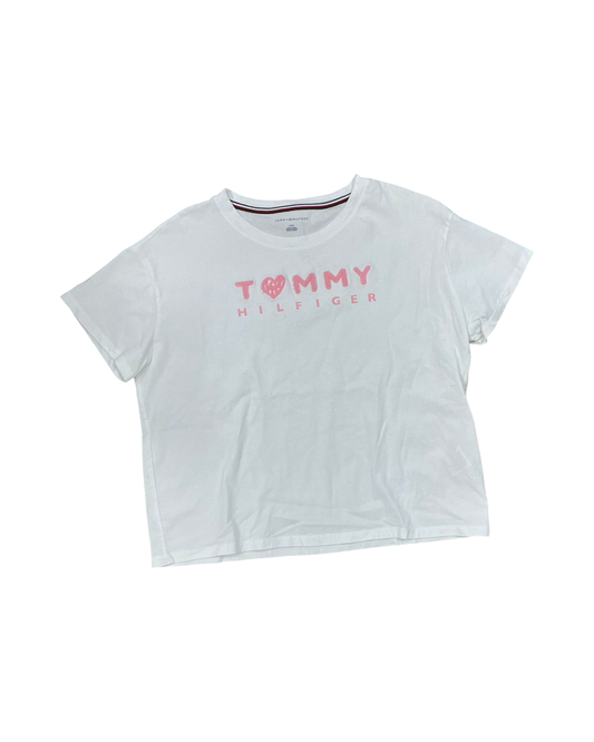 Top Ss By Tommy Hilfiger In White, Size:L