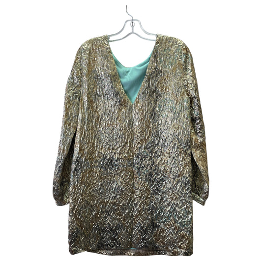 Dress Party Short By Zara In Gold, Size:L