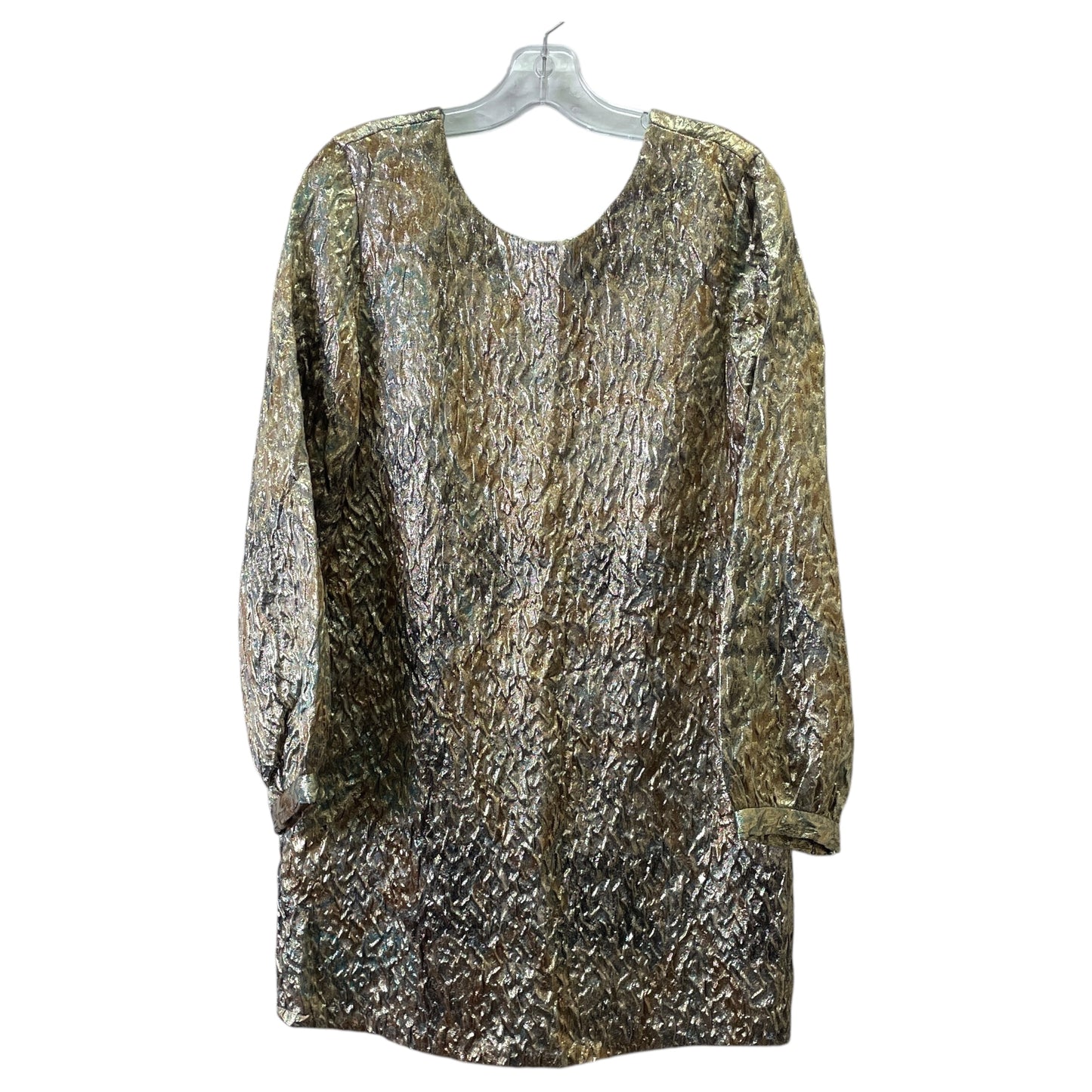 Dress Party Short By Zara In Gold, Size:L