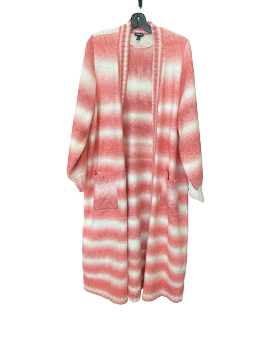 Cardigan By Torrid In Cream & Orange, Size:1X