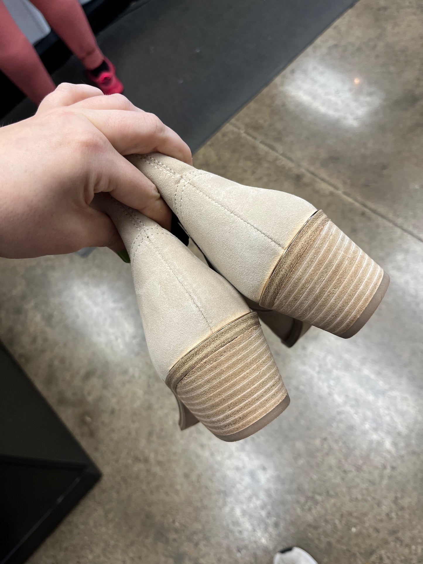 Boots Ankle Heels By Steve Madden In Tan, Size:9