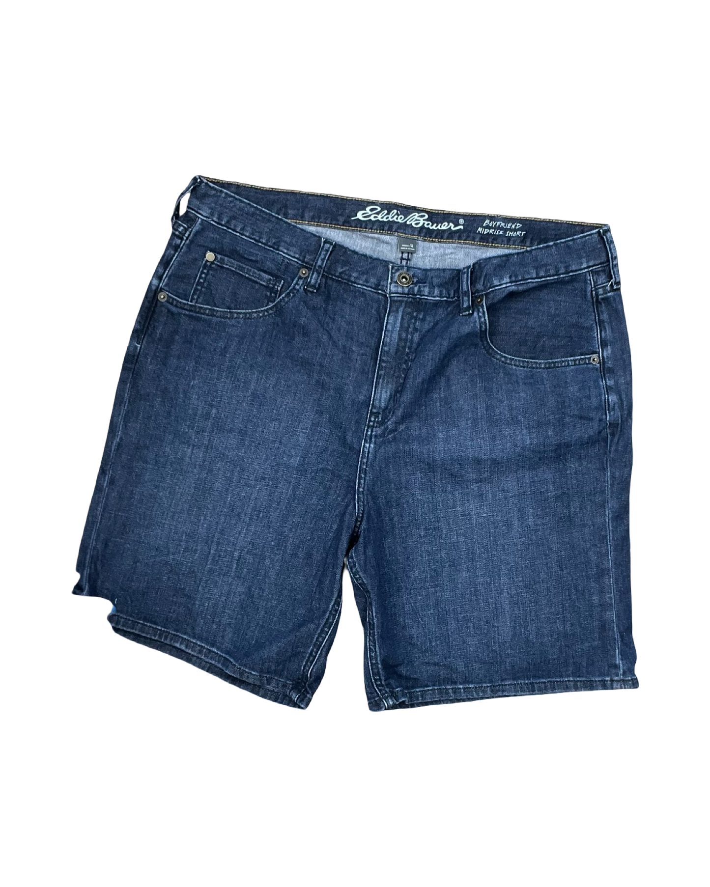 Shorts By Eddie Bauer In Blue Denim, Size:12