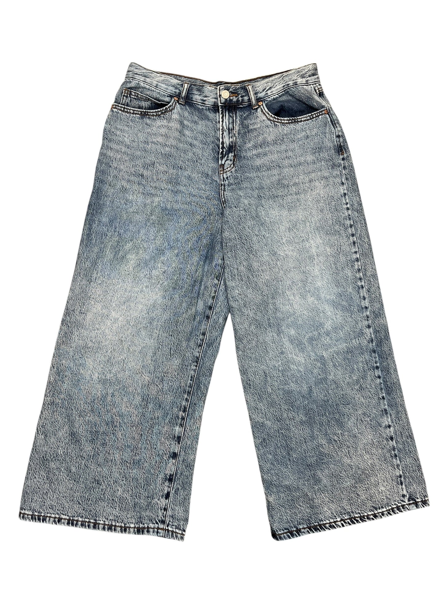 Jeans Wide Leg By SINCERELY JULES In Blue Denim, Size:10