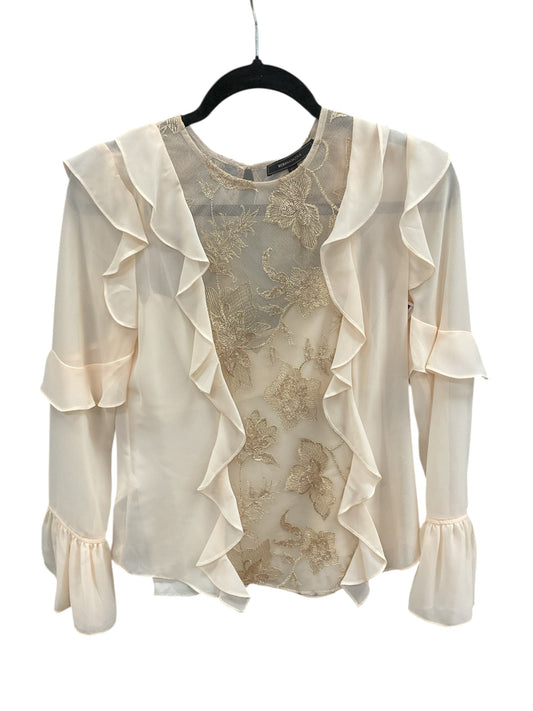 Blouse Ls By Bcbgeneration In Cream, Size:Xxs