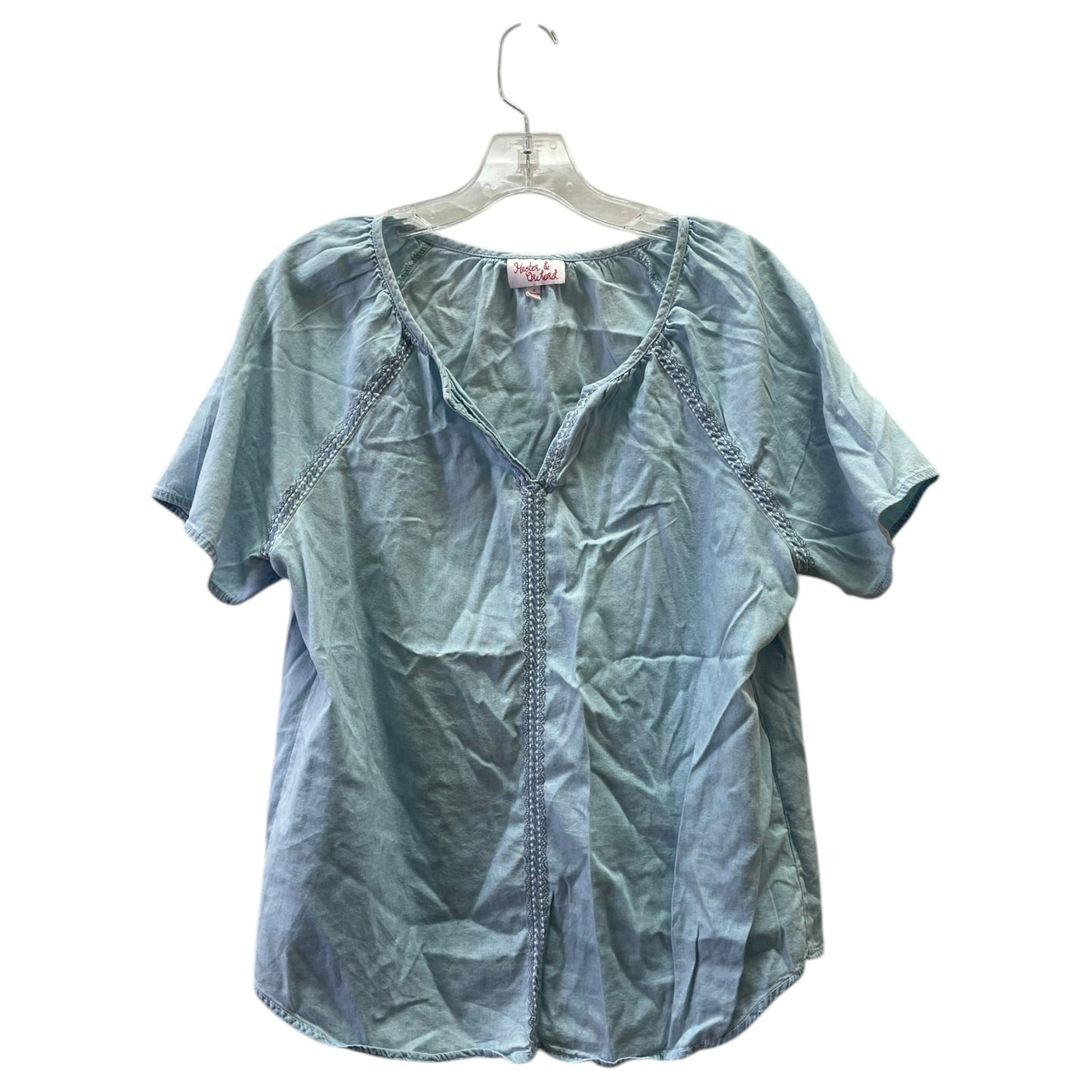 Top Ss By Hester And Orchard In Blue Denim, Size:S