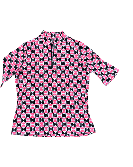 Top Ss By Tail In Black & Pink, Size:L