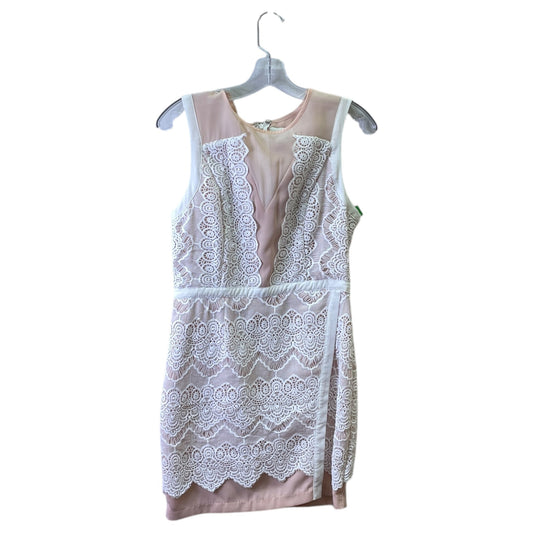 Dress Party Long By Bcbgmaxazria In Ivory, Size:S