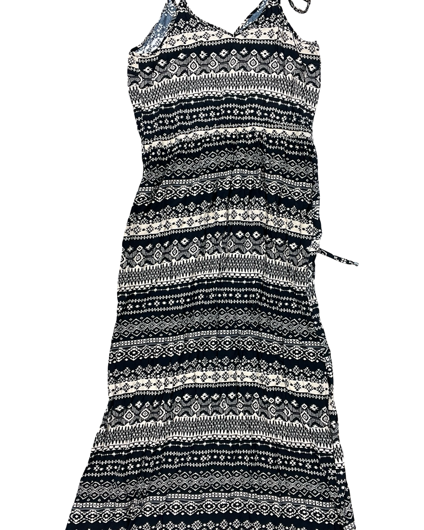 Dress Casual Maxi By Forever 21 In Black & Brown, Size:Xl