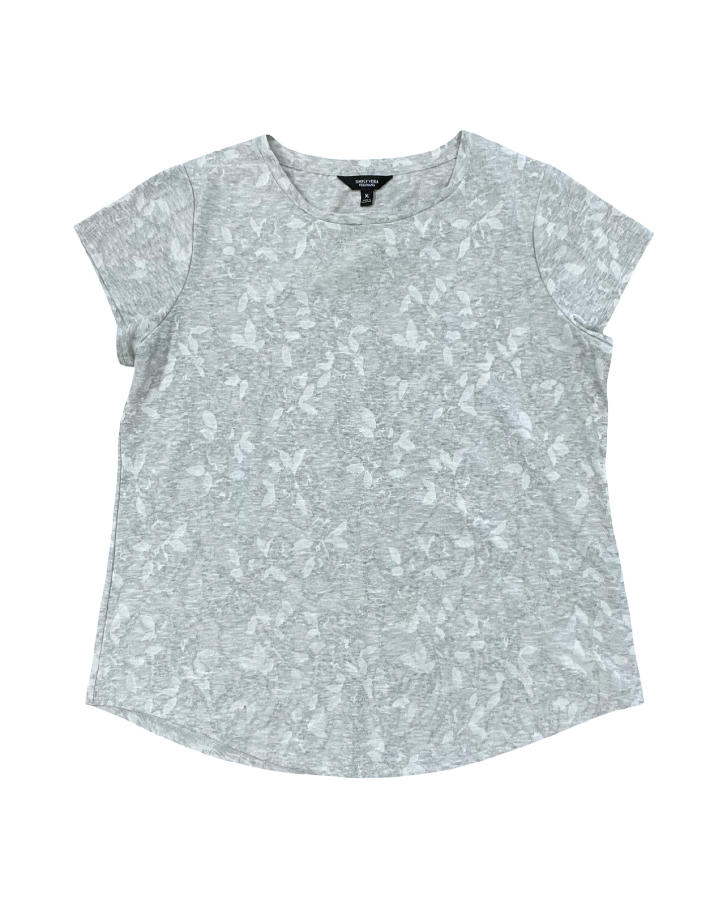 Top Ss By Simply Vera In Grey, Size:Xl