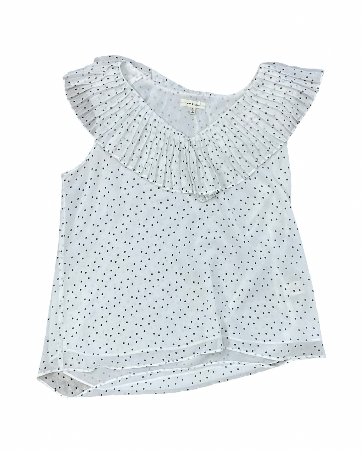 Top Sleeveless By Max Studio In White, Size:L
