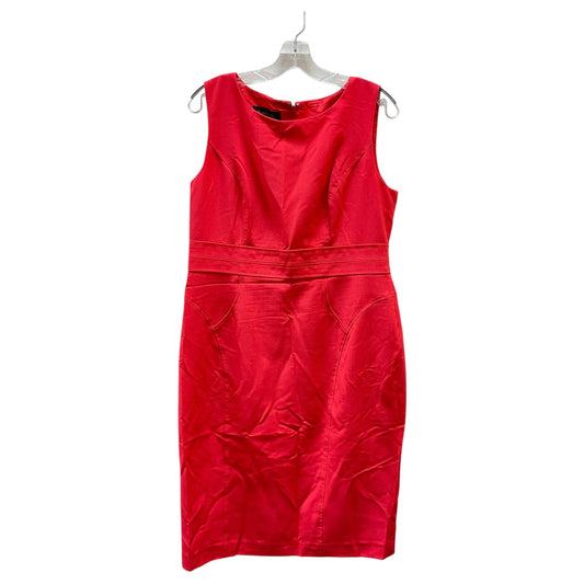 Dress Casual Midi By Black Label In Coral, Size:12
