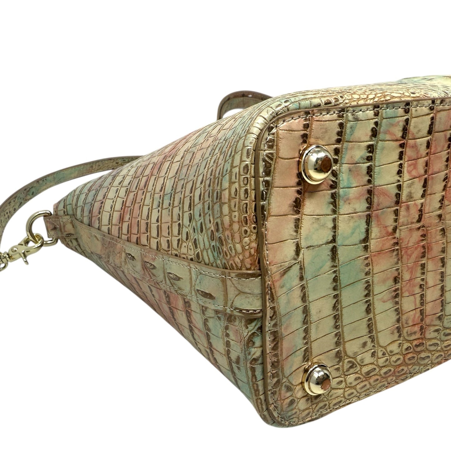 Large Duxbury Satchel In Sandatone Melbourne Designer By Brahmin, Size: Large