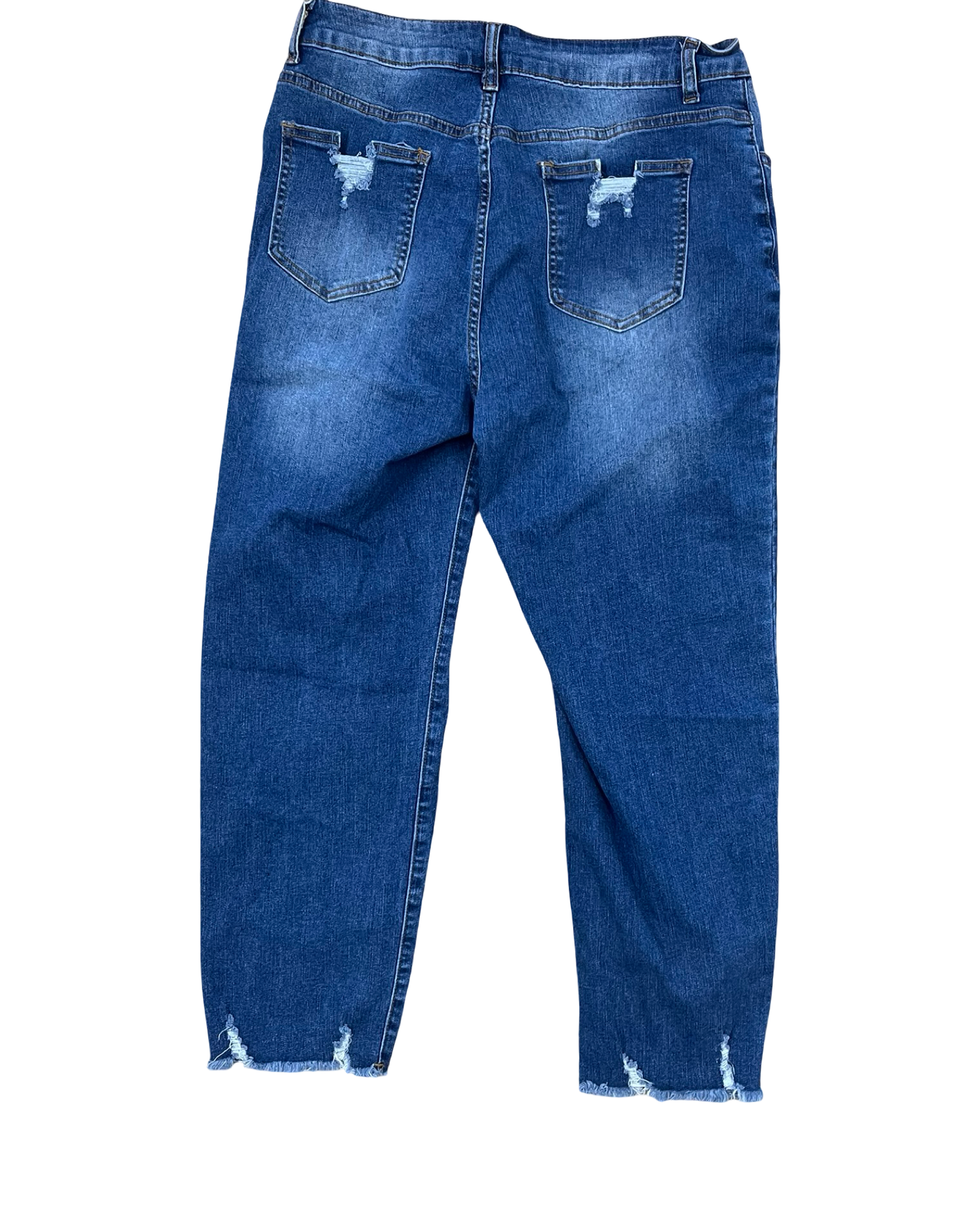 Jeans Straight By Kancan In Blue Denim, Size:12