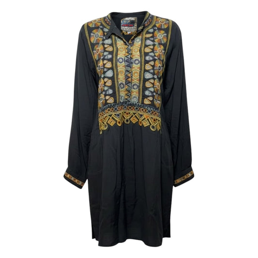 Embroidered Long Sleeve Tunic By Johnny Was In Multi-colored, Size: S