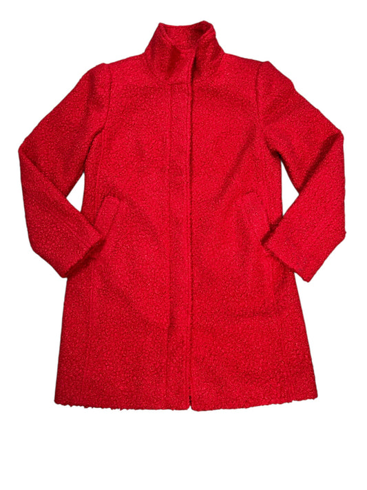 Jacket Faux Fur & Sherpa By Loft In Red, Size:Xs