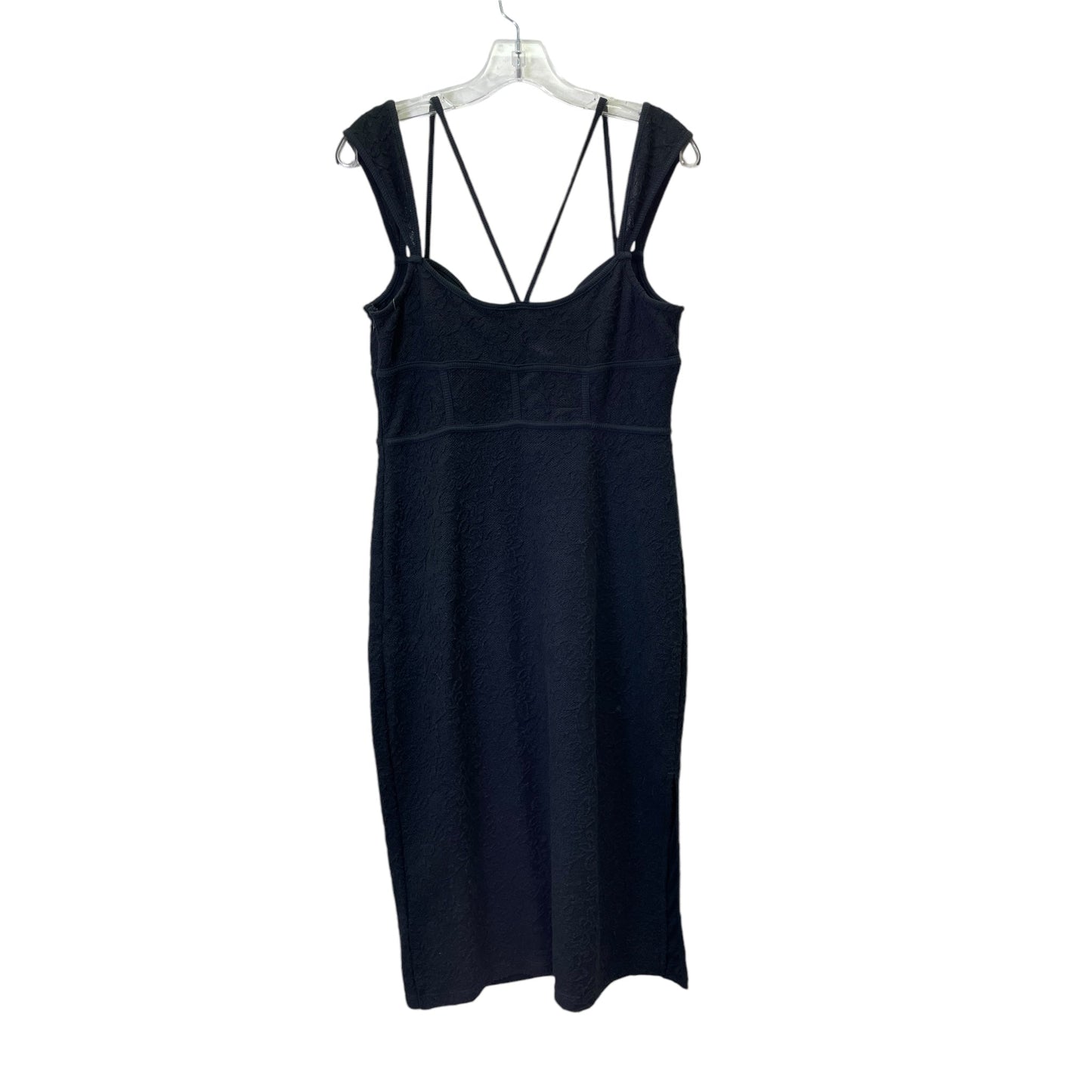 Dress Casual Midi By Anthropologie In Black, Size:L