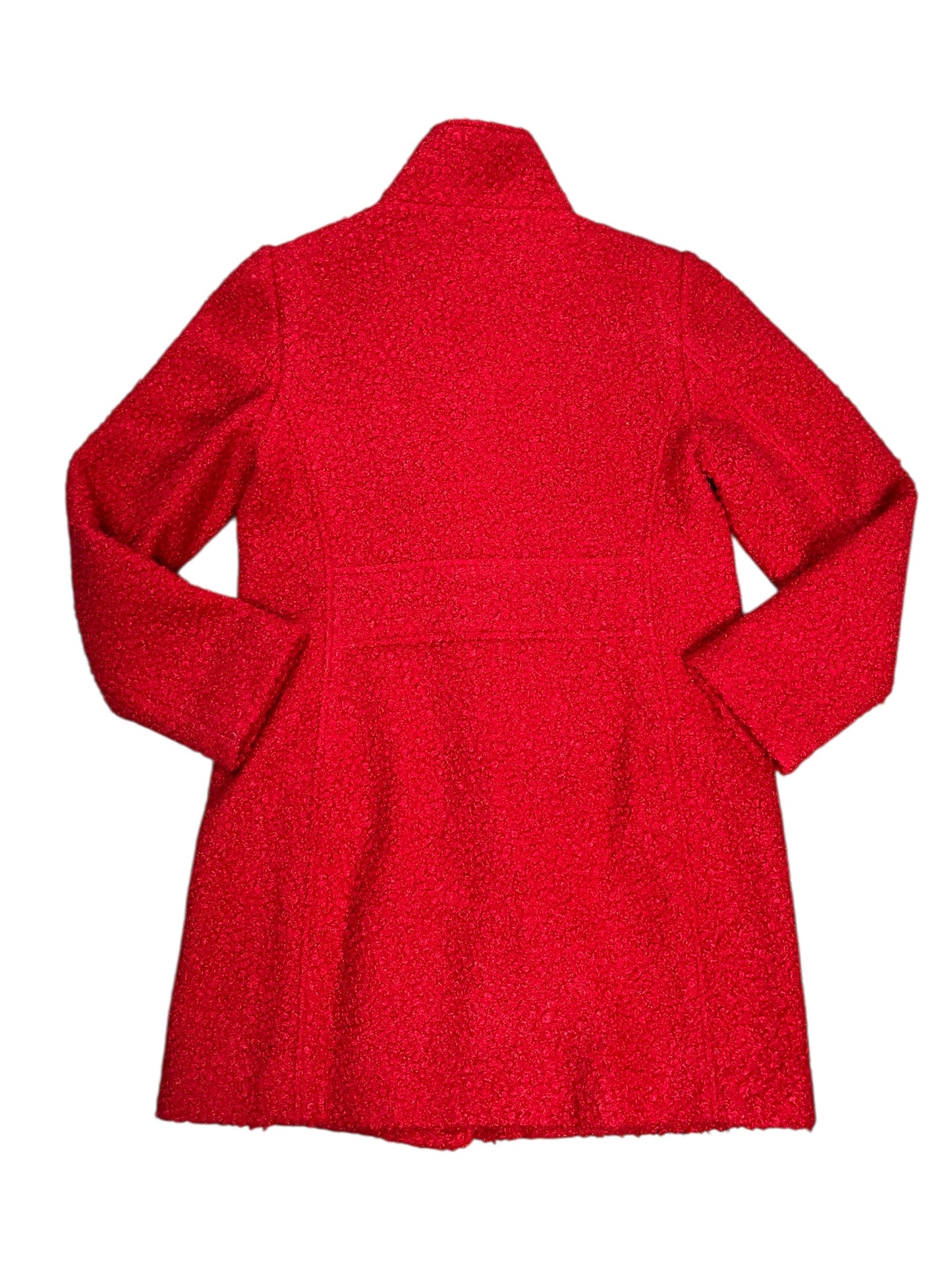 Jacket Faux Fur & Sherpa By Loft In Red, Size:Xs