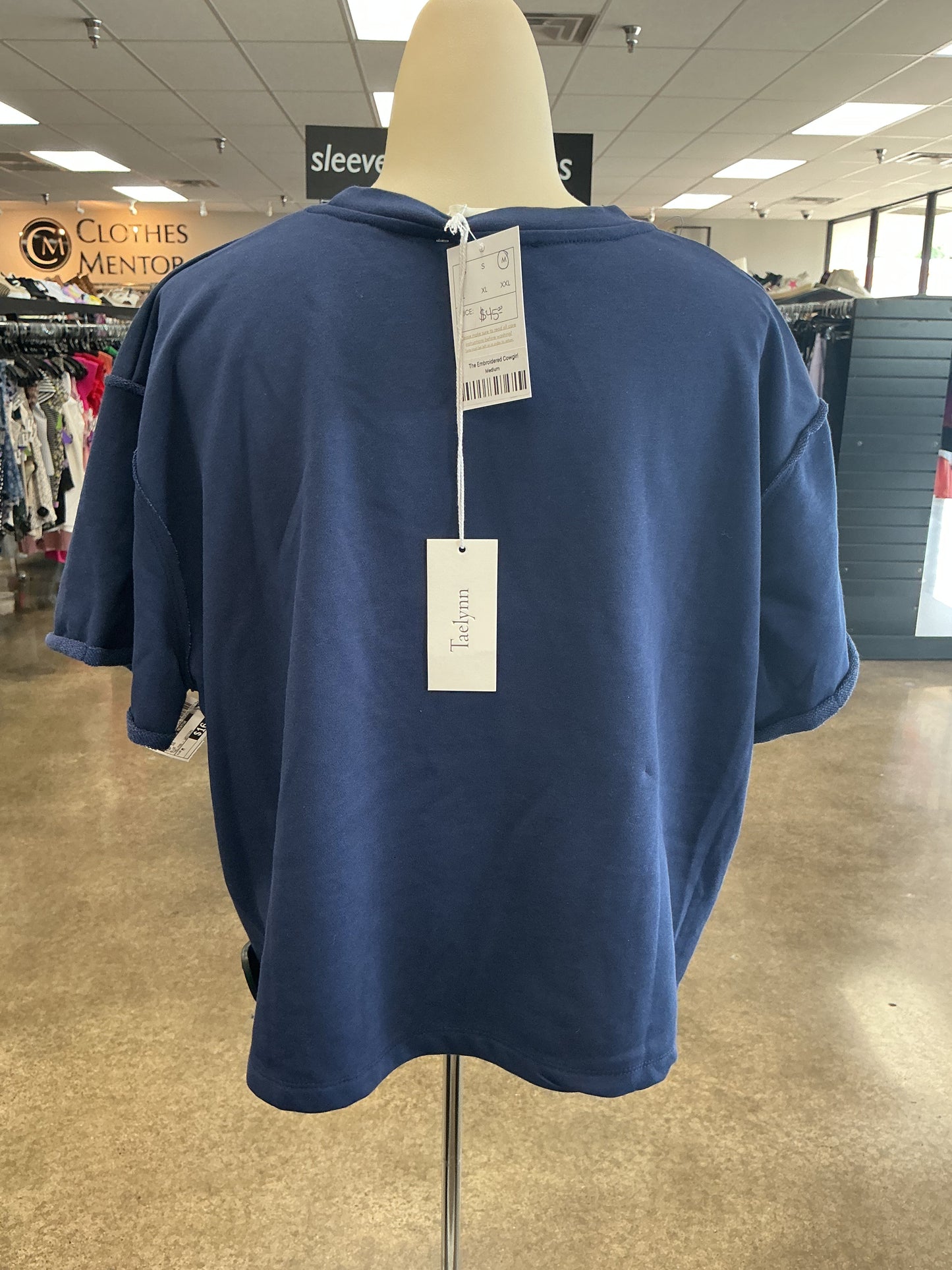 Top Ss By Clothes Mentor In Blue, Size:M