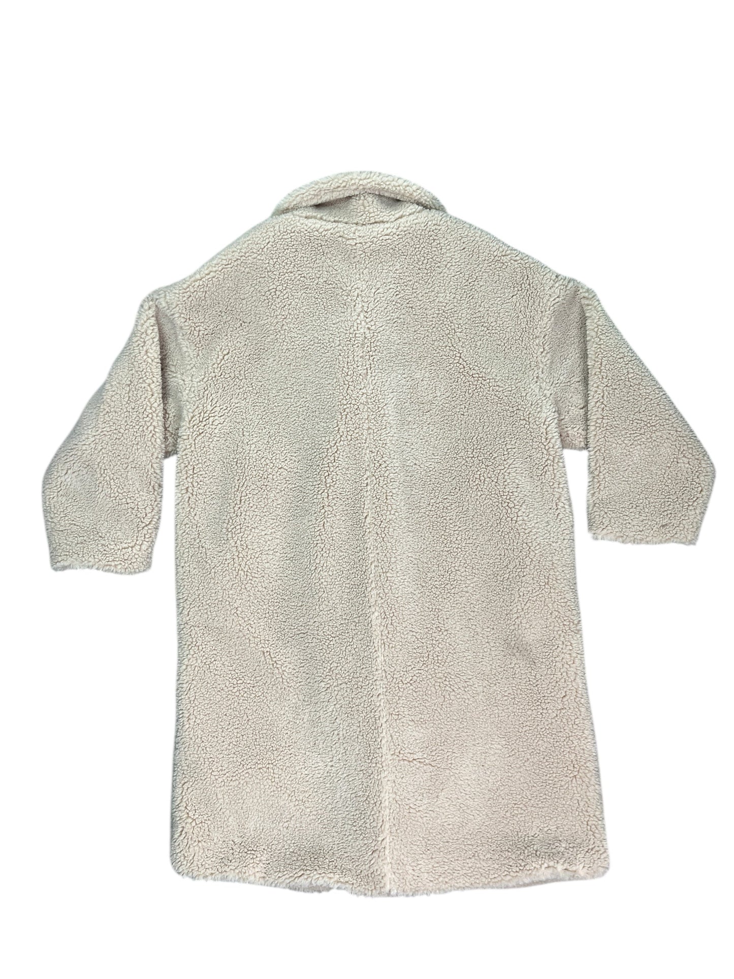 Coat Faux Fur & Sherpa By Clothes Mentor In Tan, Size:L