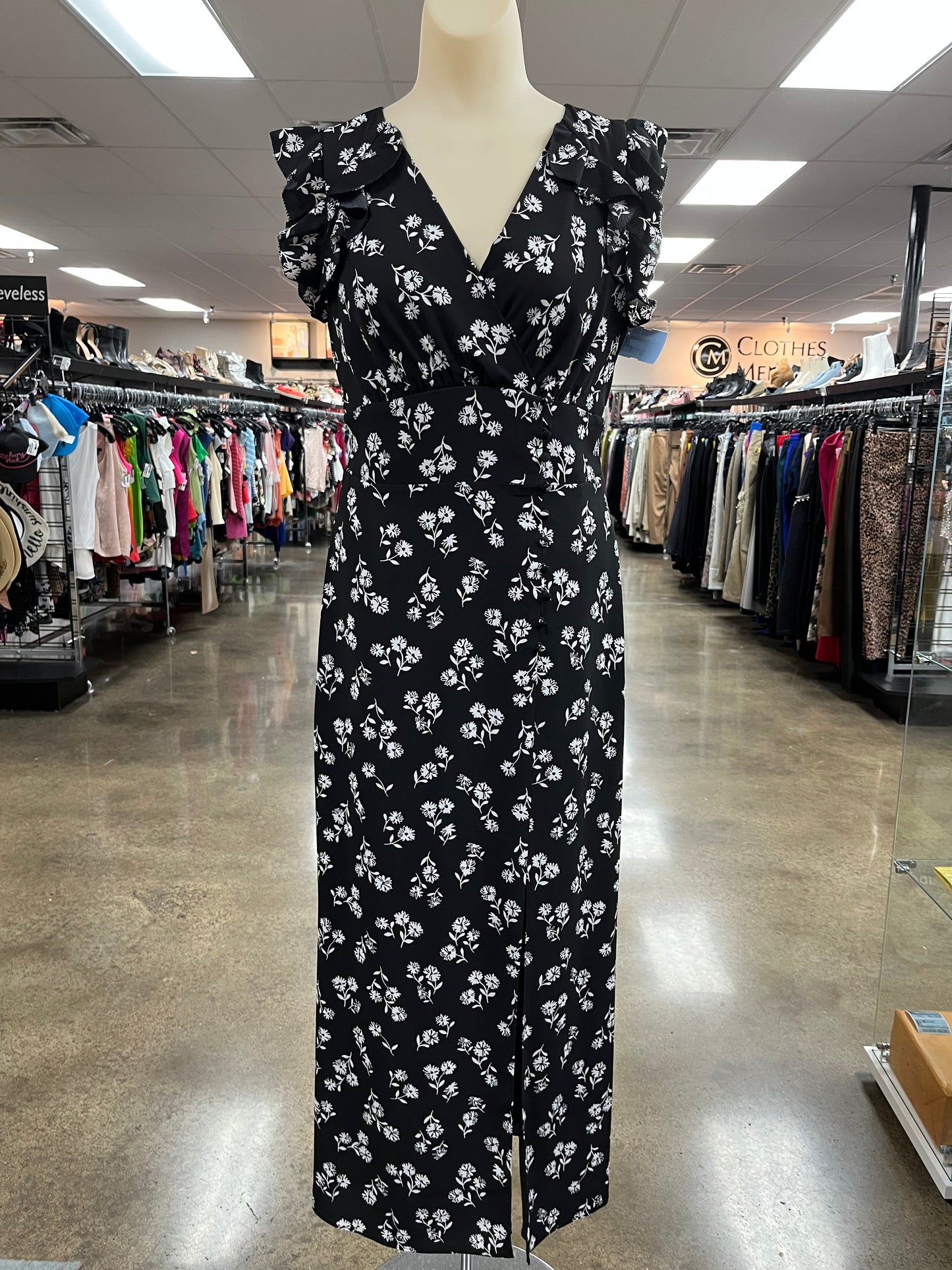 Dress Designer By Kate Spade In Black & White, Size:4