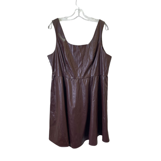 Dress Casual Short By Allegra K In Brown, Size:Xl