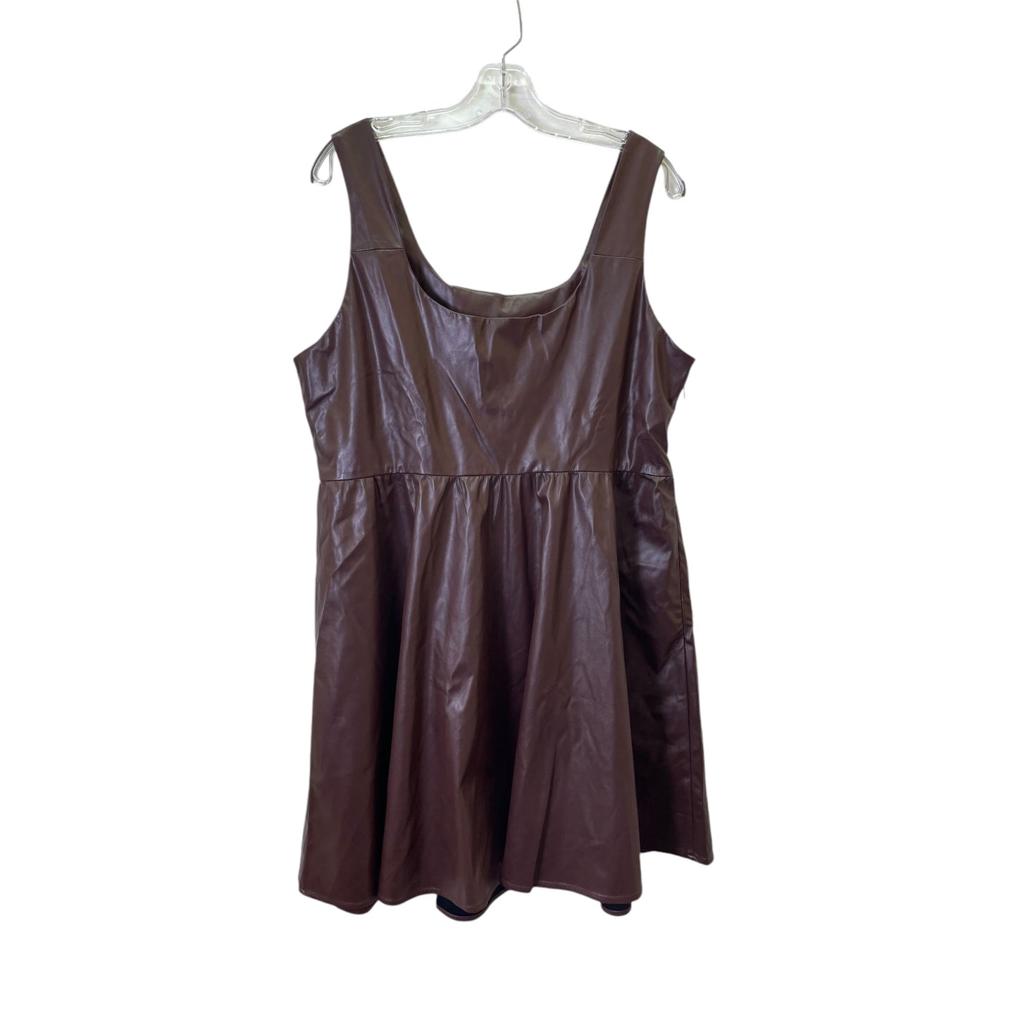 Dress Casual Short By Allegra K In Brown, Size:Xl