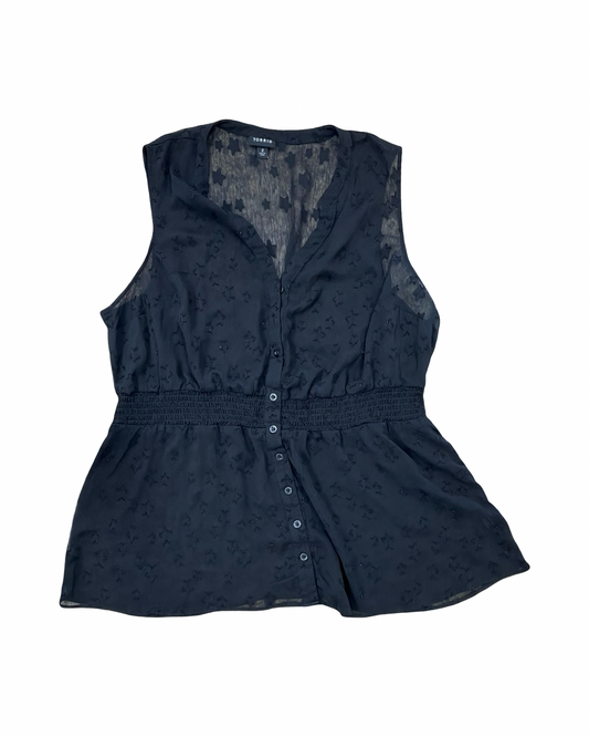 Blouse Sleeveless By Torrid In Black, Size:2X