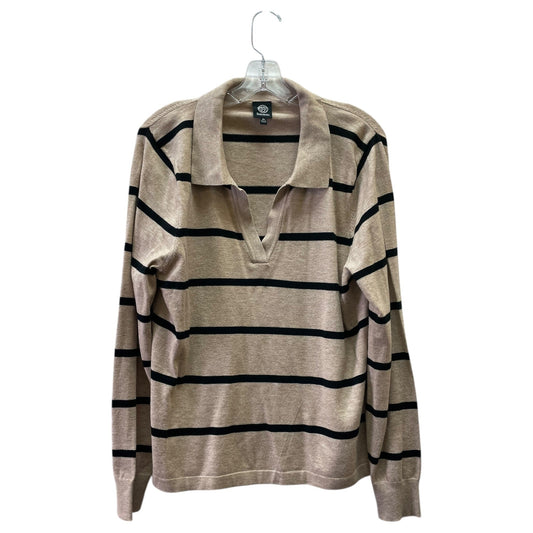 Sweater By Bobeau In Black & Brown, Size:Xl