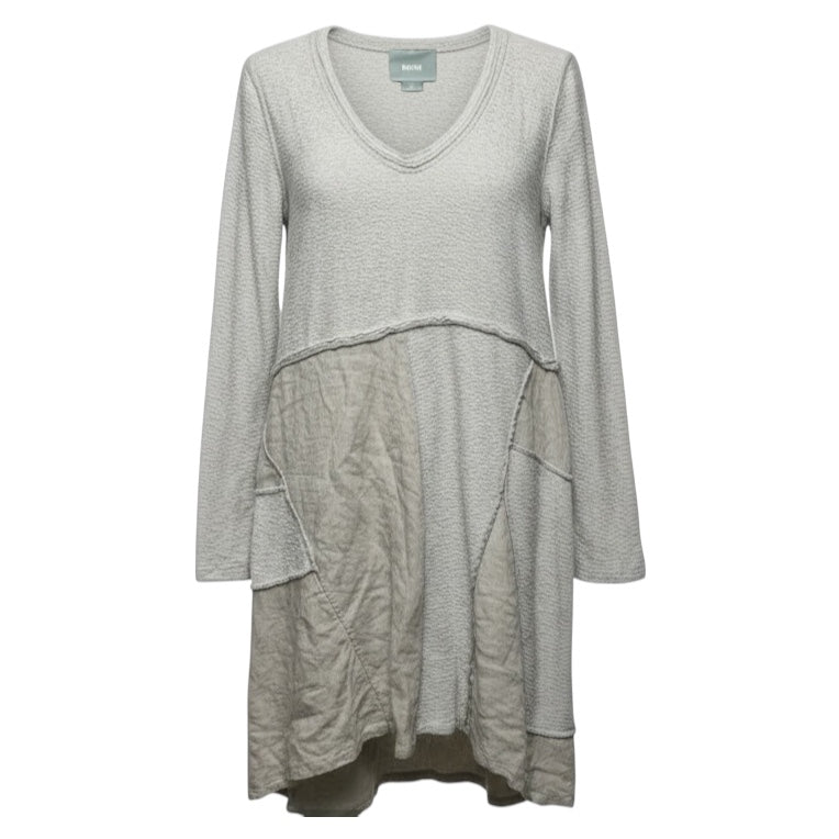 Patchwork Dress Casual Midi By Maeve In Cream, Size: M