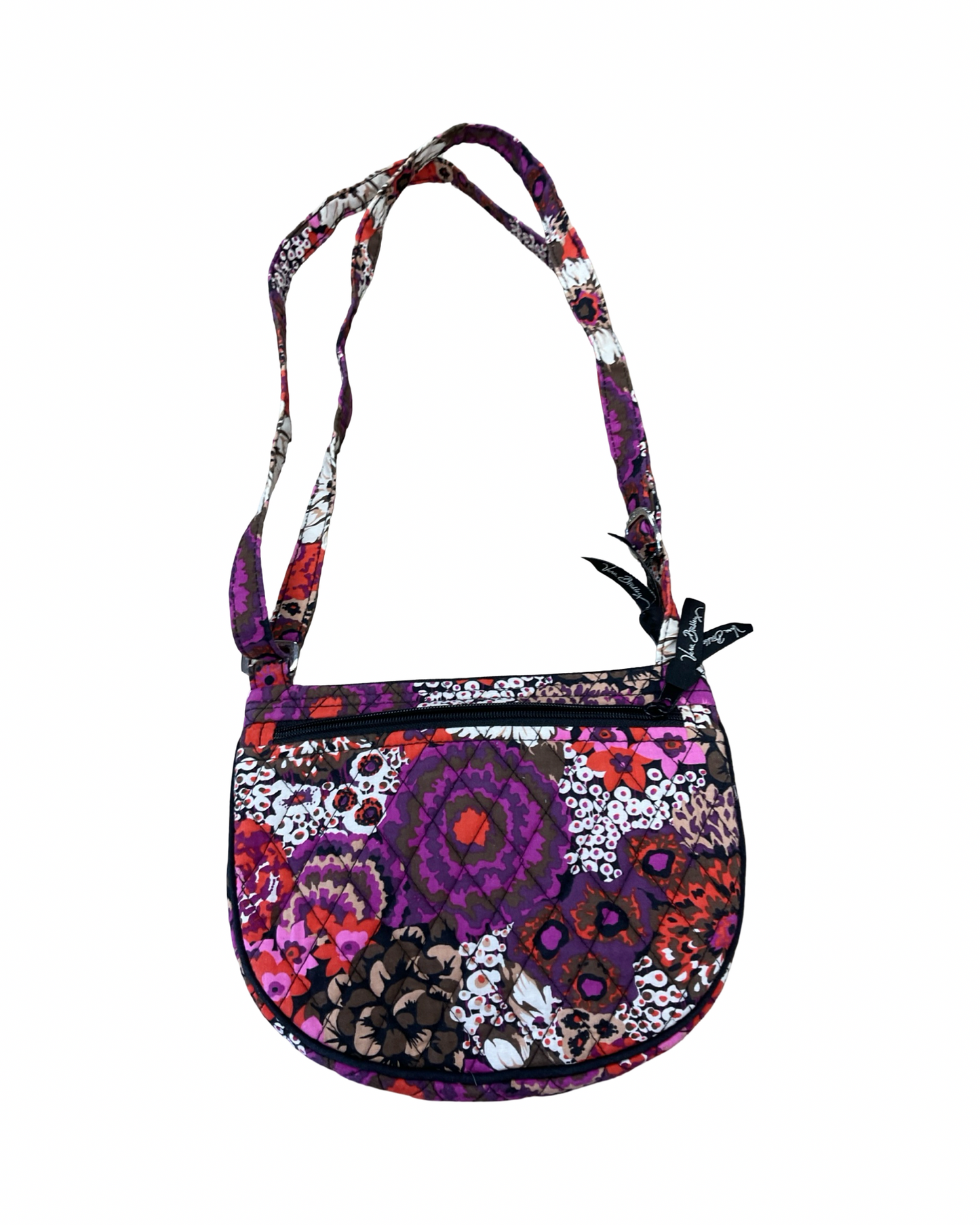 Crossbody By Vera Bradley In Brown & Pink, Size:Small