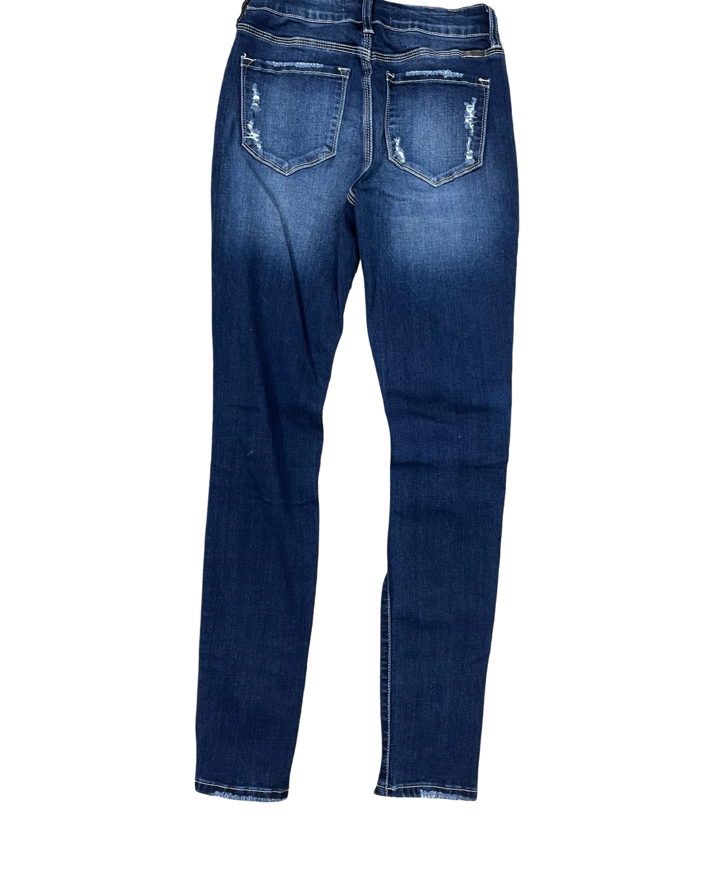 Jeans Skinny By Kancan In Blue Denim, Size:0