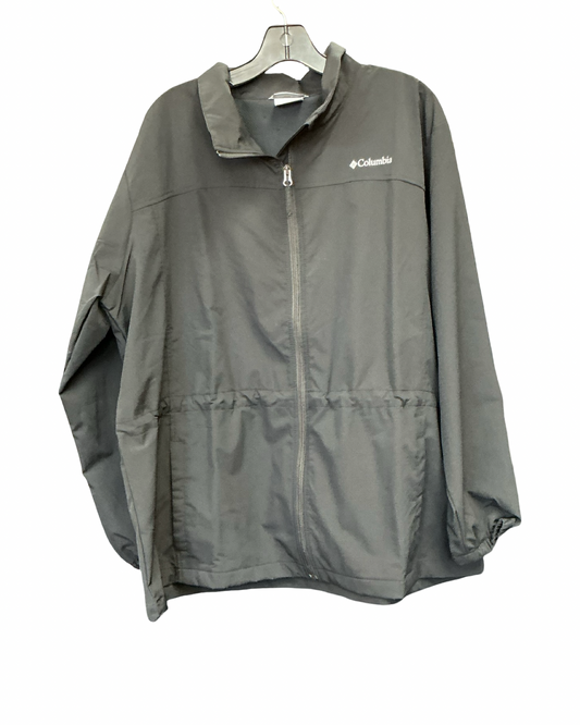 Jacket Windbreaker By Columbia In Black, Size:2X