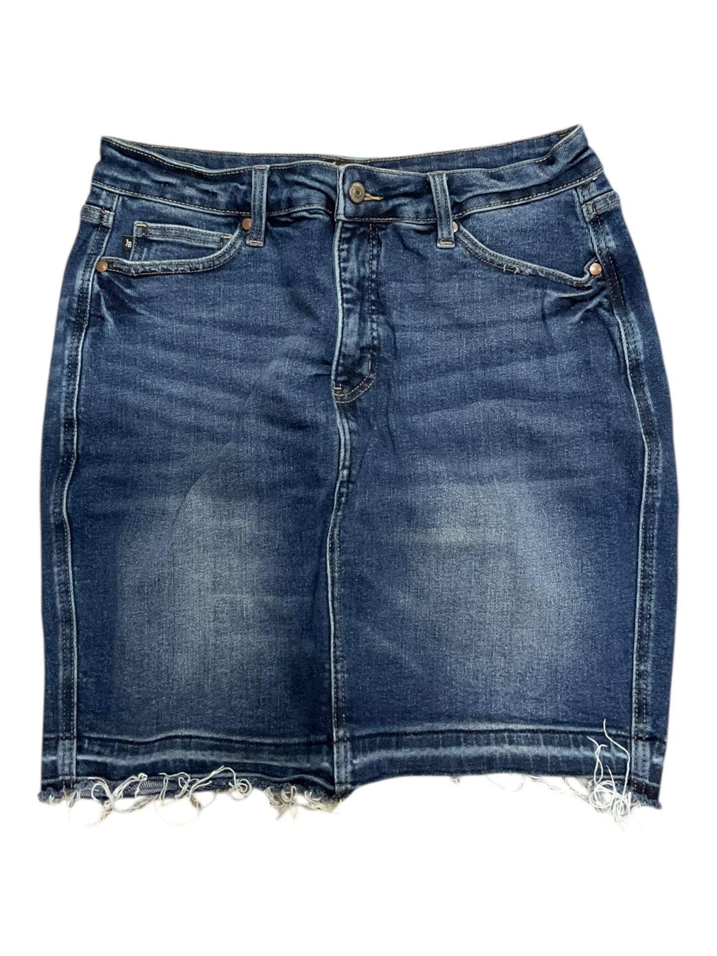 Skirt Mini & Short By Judy Blue In Blue Denim, Size:Xl