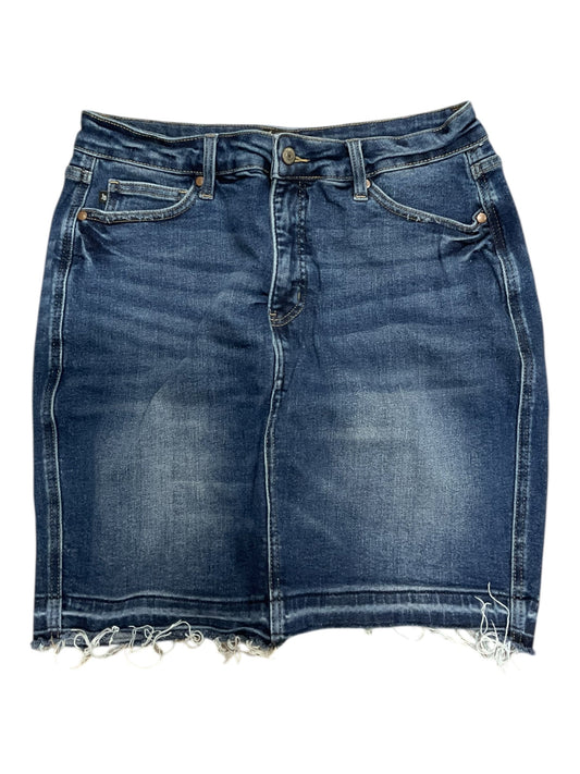 Skirt Mini & Short By Judy Blue In Blue Denim, Size:Xl