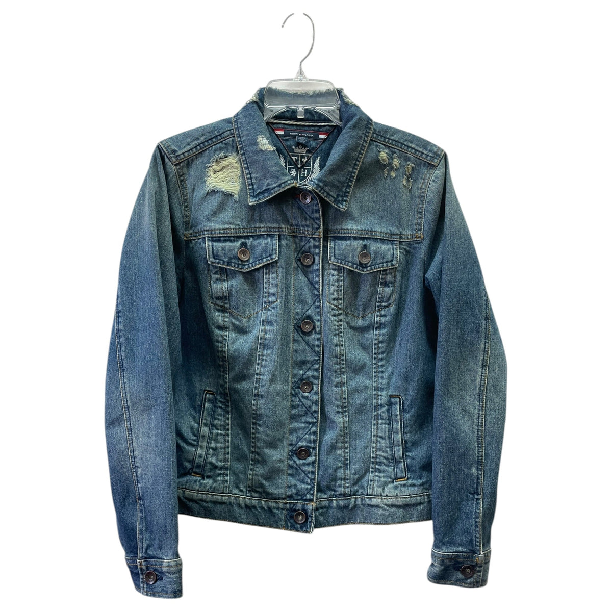 Jacket Denim By Tommy Hilfiger In Blue, Size:Xl