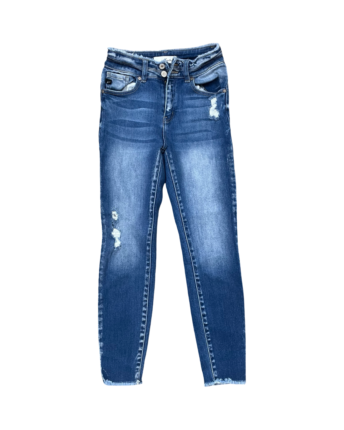 Jeans Skinny By Kancan In Blue Denim, Size:2