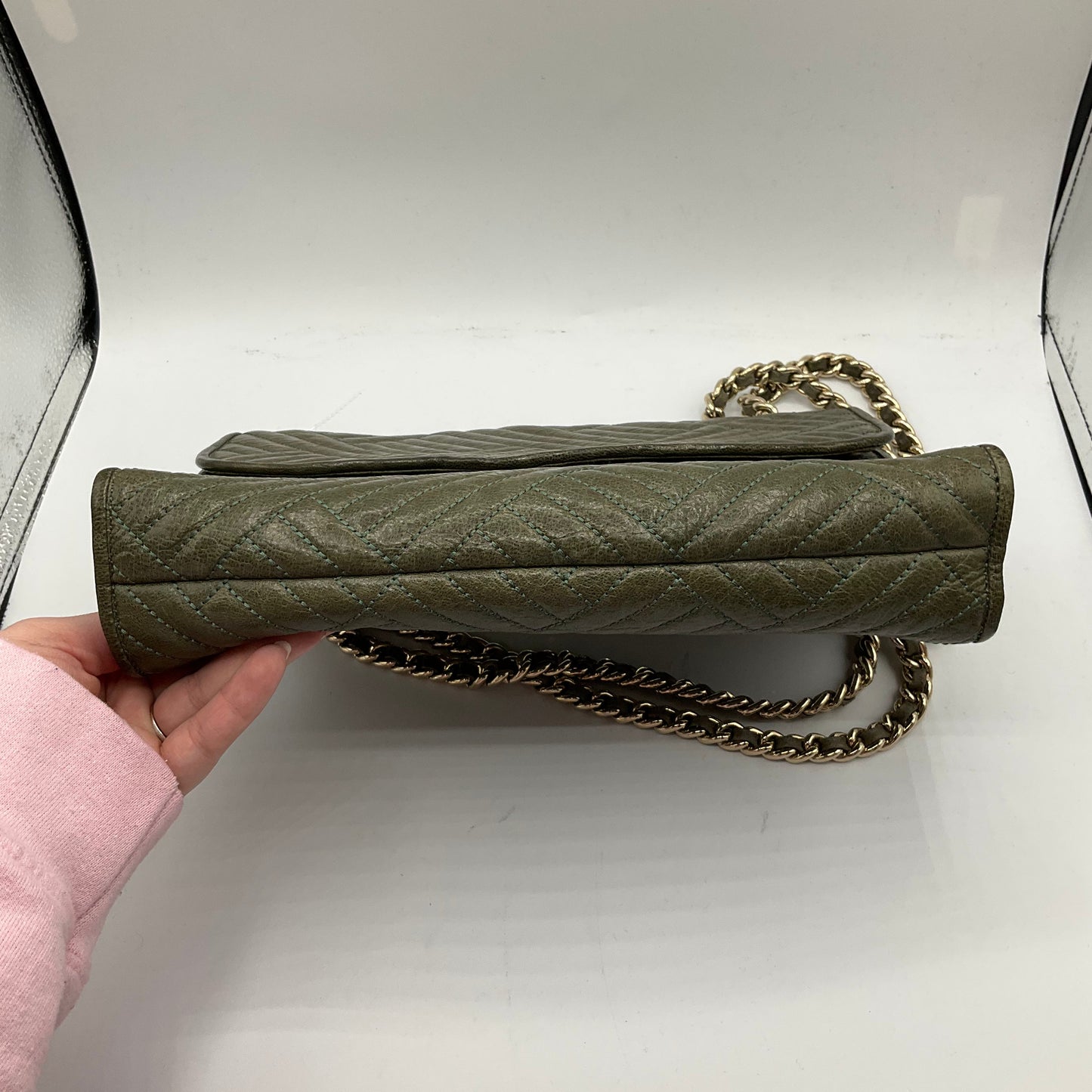 Crossbody Designer By Rebecca Minkoff In Green, Size:Medium