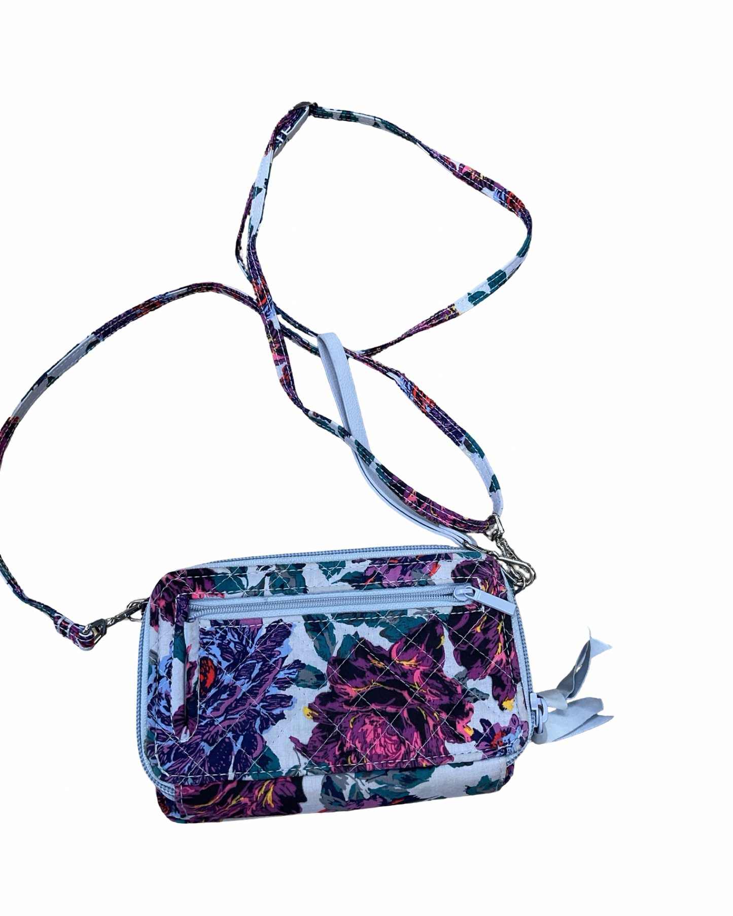 Crossbody By Vera Bradley In Blue & Pink, Size:Small