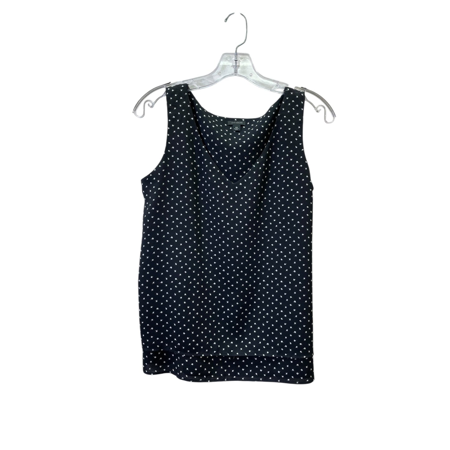 Top Sleeveless By Ann Taylor In Black & White, Size:Xs