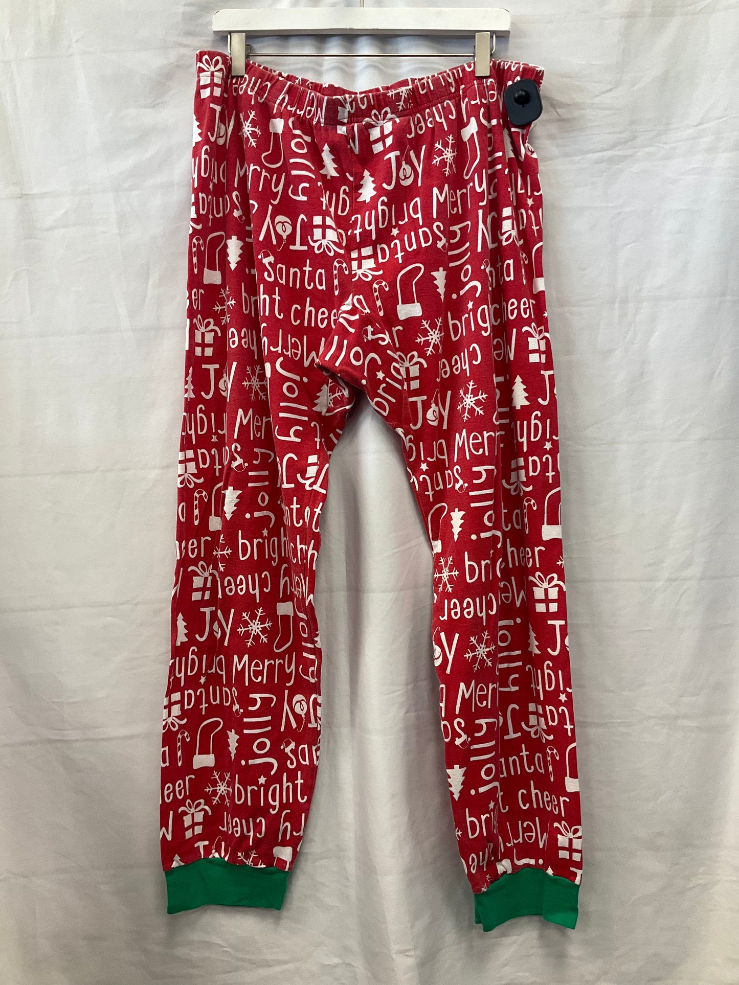 Pajamas 2pc By Clothes Mentor In Red & White, Size: Xxl