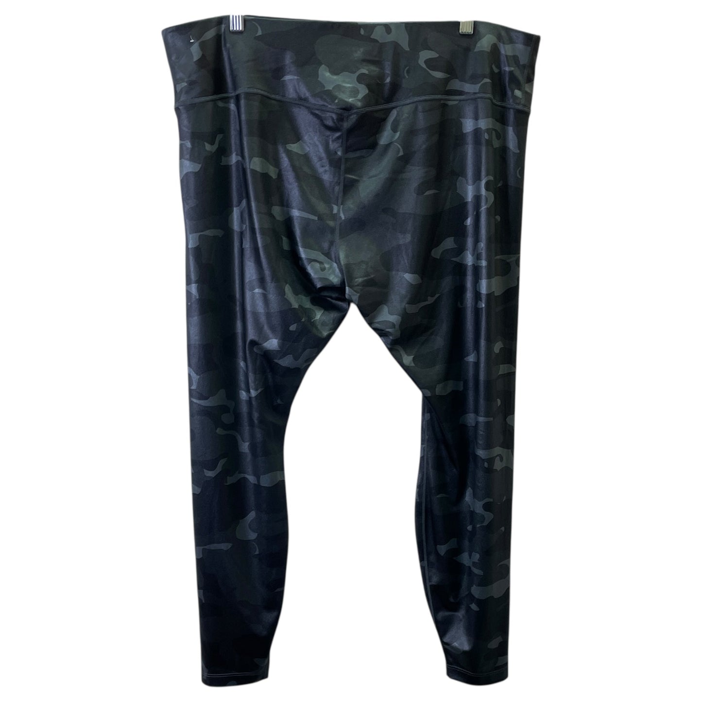 Athletic Leggings By Nike Apparel In Camouflage Print, Size:2X