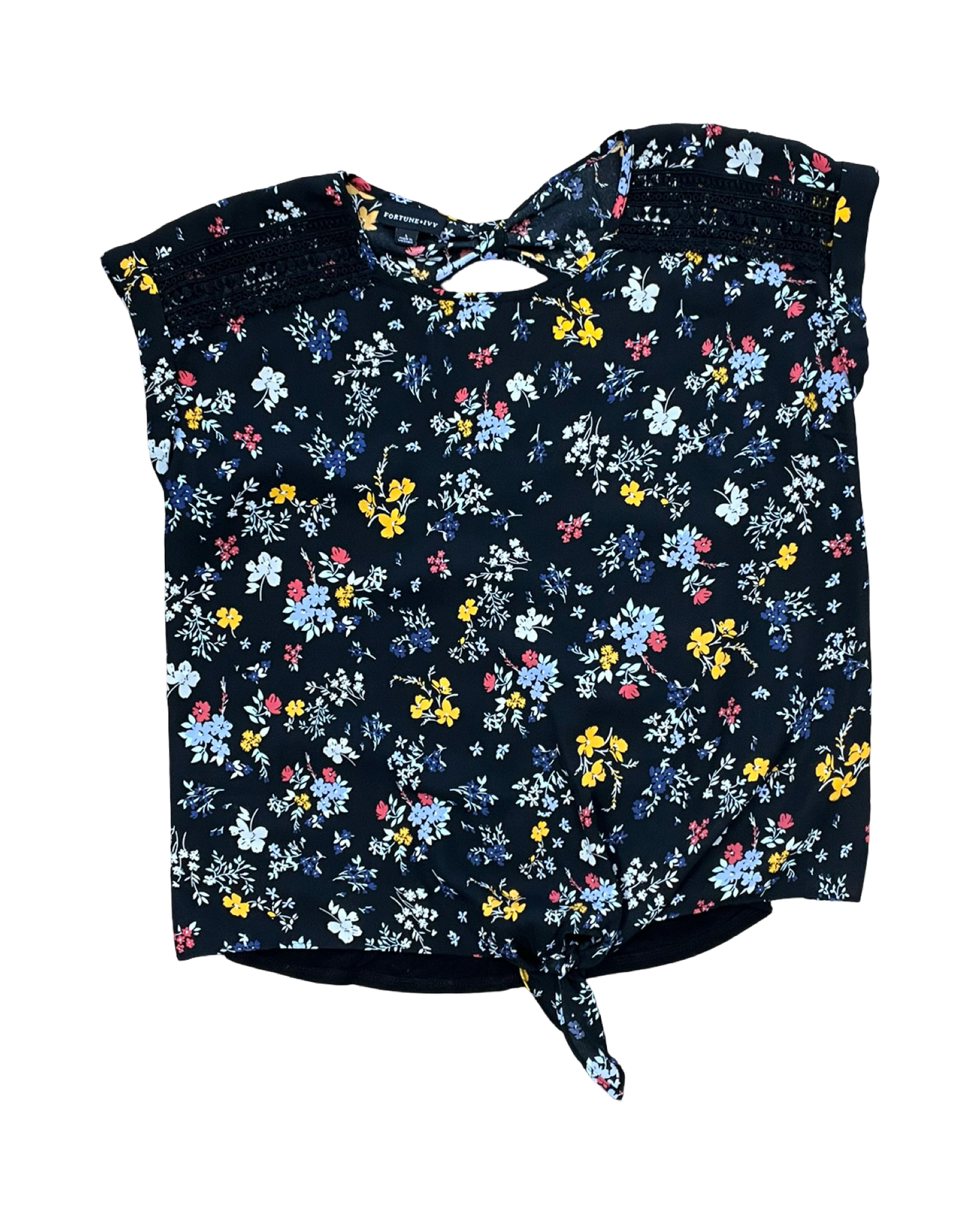 Top Ss By Fortune & Ivy In Black, Size:L