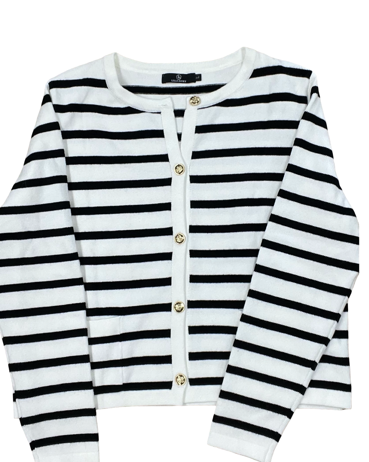 Sweater Cardigan By Lillusory In White, Size:L