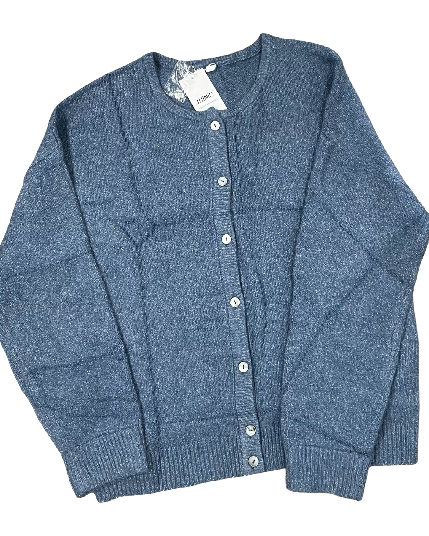 Sweater Cardigan By Clothes Mentor In Blue, Size:L