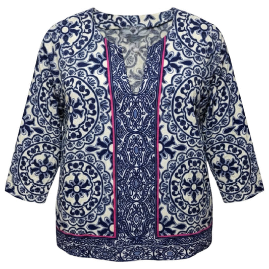 Amelia Island Tunic Top Designer By Lilly Pulitzer In Resort White
Pooling Around, Size: S