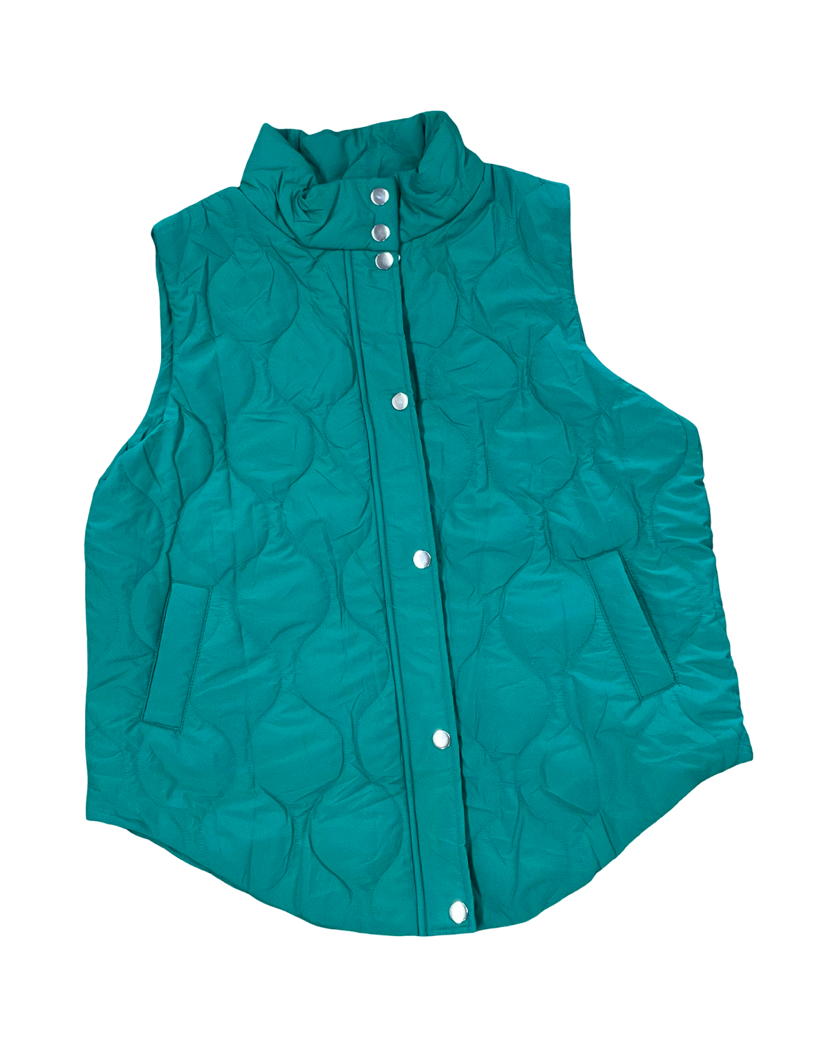 Vest Puffer & Quilted By Clothes Mentor In Green, Size:L